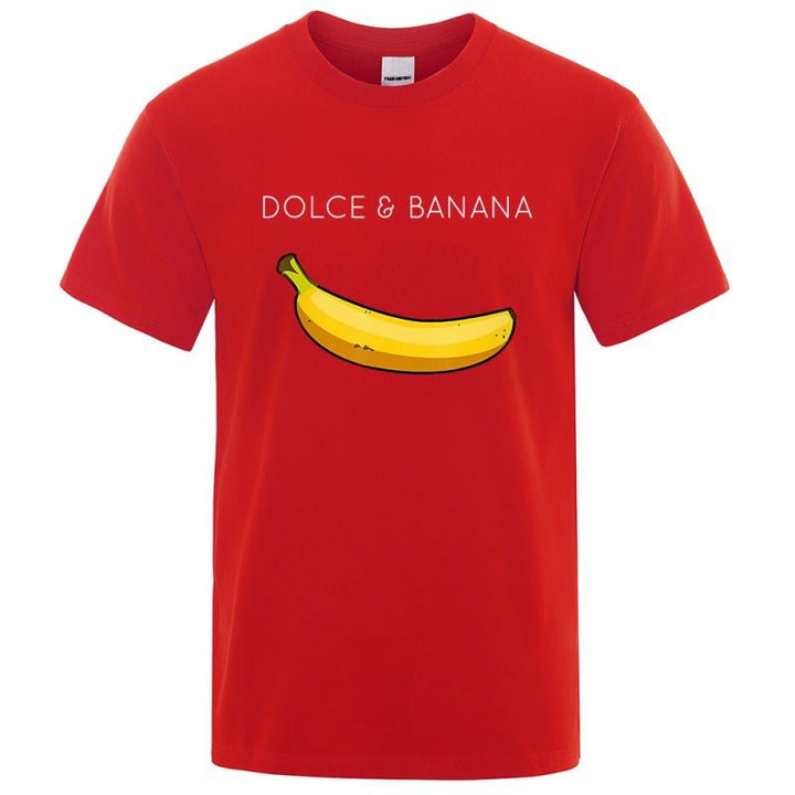 Dolce Banana Fashion Print Men T-shirts - Muhaab