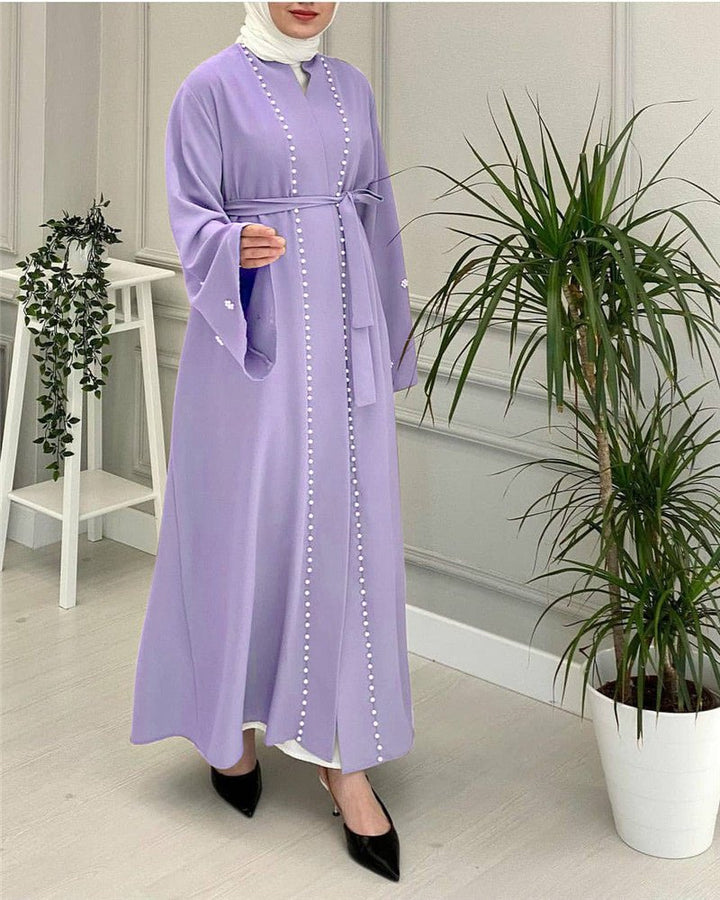 Eid Kaftan Moroccan Abaya Dubai Turkey Hijab Muslim Fashion - Muhaab