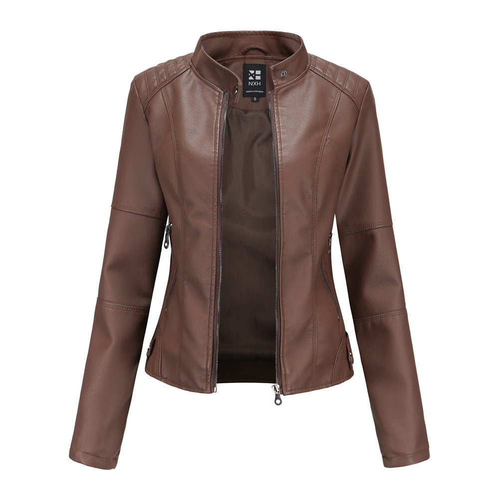 European And American Women's Leather Jackets - Muhaab