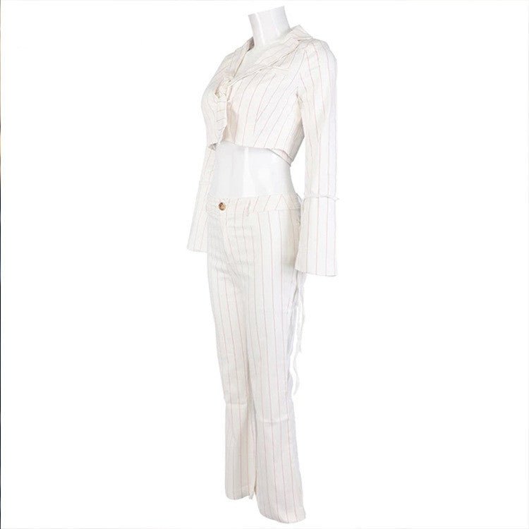 Explosive Striped Suits, Sexy, Trendy, Self-Cultivation, European And American Hot Styles - Muhaab