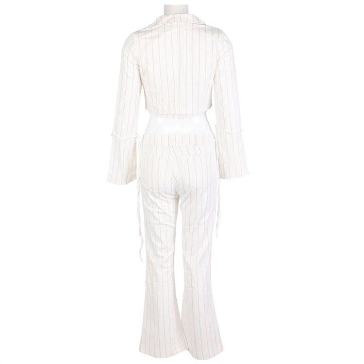 Explosive Striped Suits, Sexy, Trendy, Self-Cultivation, European And American Hot Styles - Muhaab