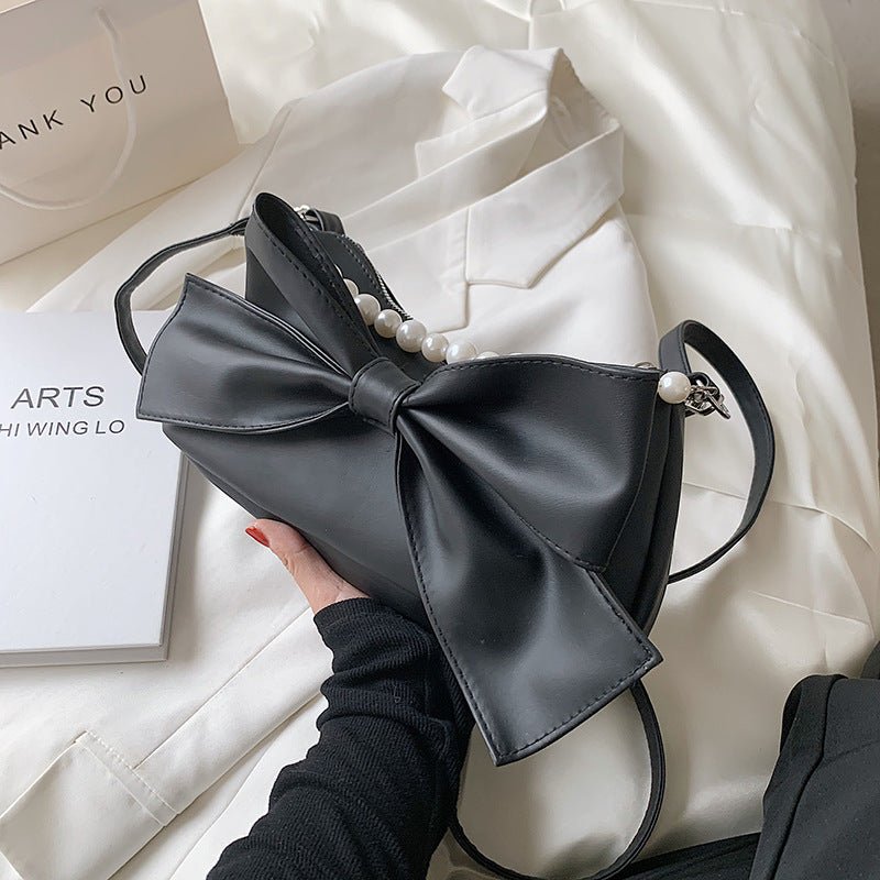 Fashion Design Women Canvas Shoulder Bags Kawaii Girls Bowknot Crossbody Bags - Muhaab