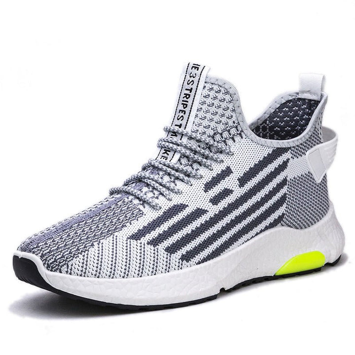 Fashion Flying Woven Breathable Running Shoes Trendy Mesh Sneakers Men - Muhaab