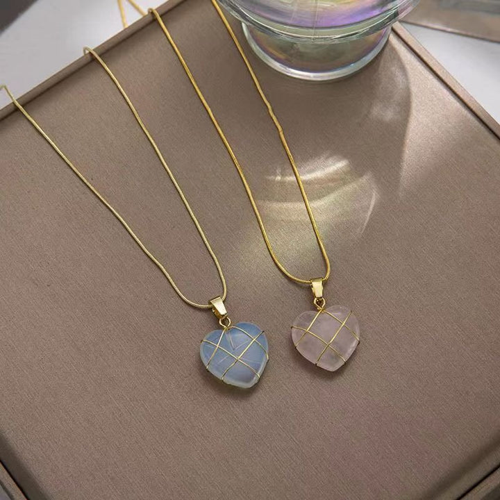 Fashion Moonstone Necklace For Cartoon Princess Love Girl Necklace Novelty Jewelry - Muhaab