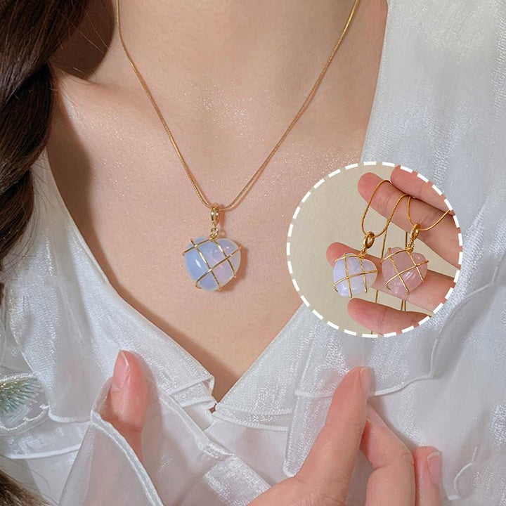 Fashion Moonstone Necklace For Cartoon Princess Love Girl Necklace Novelty Jewelry - Muhaab