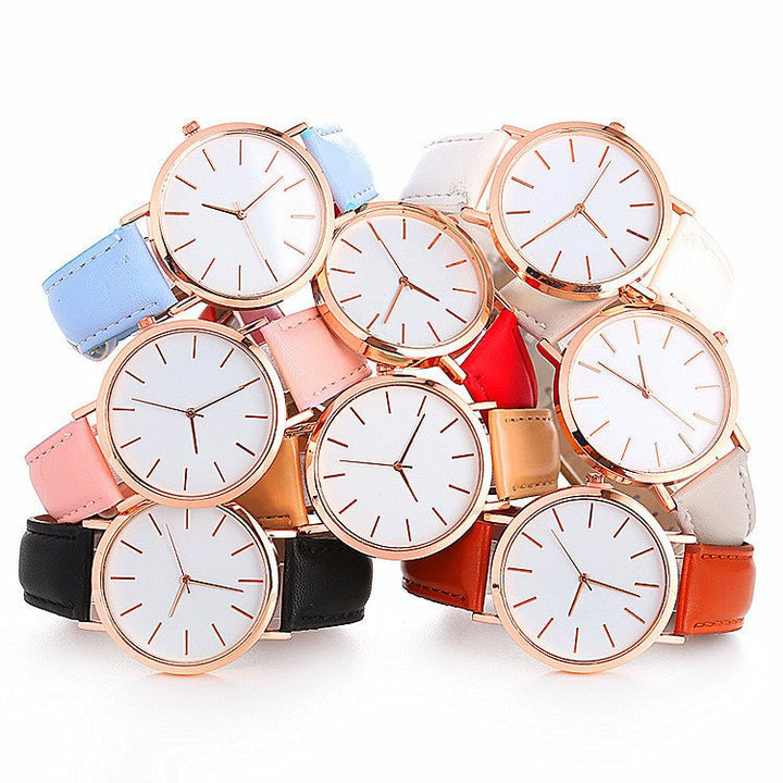 Fashion simple style women watches quartz wristwatches woman Dress Watches clock - Muhaab