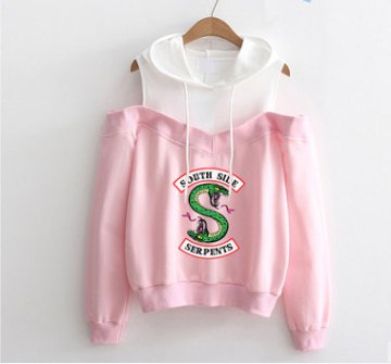 Fashion strapless hooded sweatshirt - Muhaab