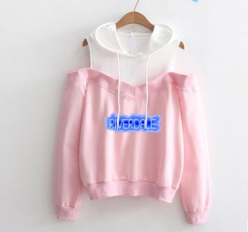 Fashion strapless hooded sweatshirt - Muhaab