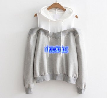 Fashion strapless hooded sweatshirt - Muhaab