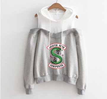 Fashion strapless hooded sweatshirt - Muhaab