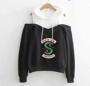 Fashion strapless hooded sweatshirt - Muhaab