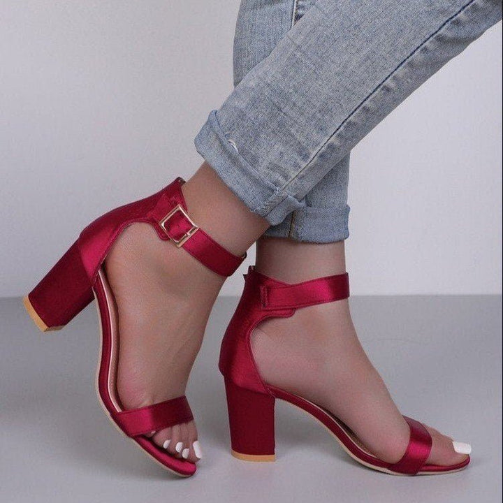 Feminine Thick Heels With High Heels - Muhaab