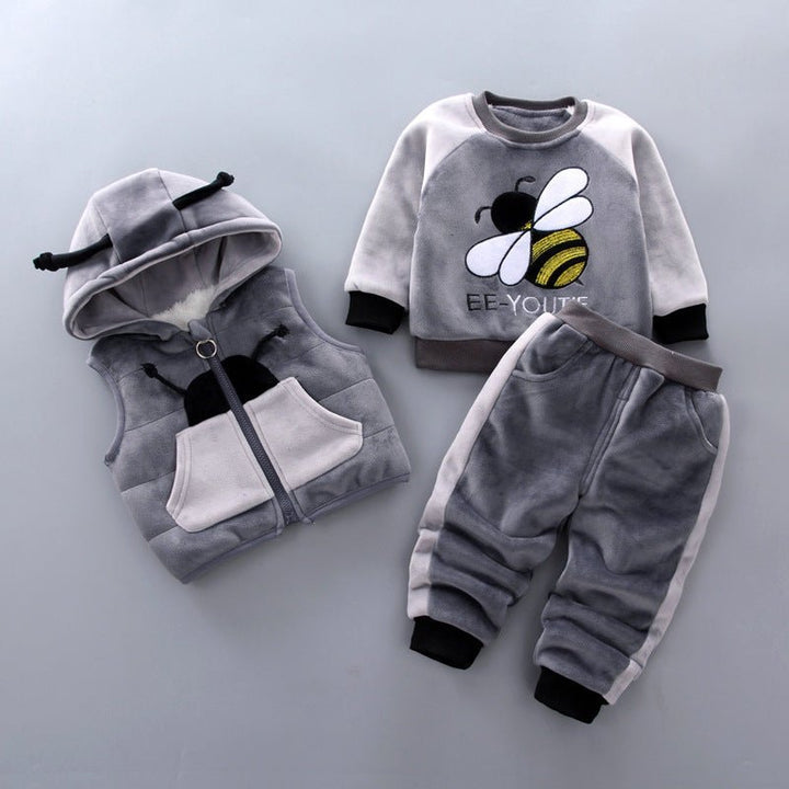 Fleece Thickening Boy Baby Suit Baby Boy Sweater Tide - Muhaab