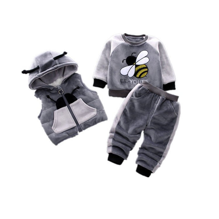 Fleece Thickening Boy Baby Suit Baby Boy Sweater Tide - Muhaab