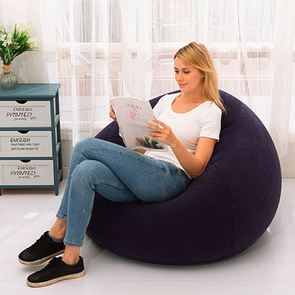 Flocking Inflatable Lounger Sofa - Muhaab