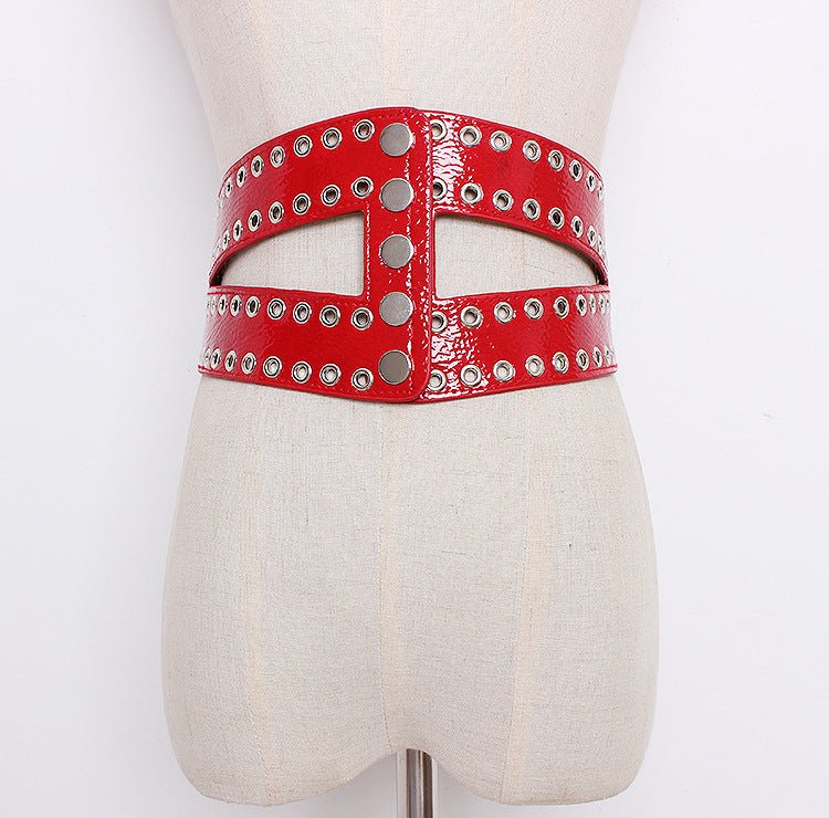 Flowing Eye Rivet Elastic Elastic Waistband Female Decoration - Muhaab