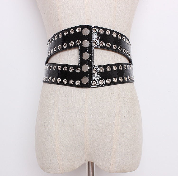 Flowing Eye Rivet Elastic Elastic Waistband Female Decoration - Muhaab