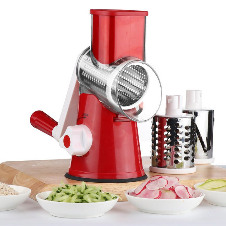 Food Processor Vegetable Chopper Kitchen Roller Gadgets Tool Vegetable Cutter Round Slicer Graters Potato  Shredder - Muhaab