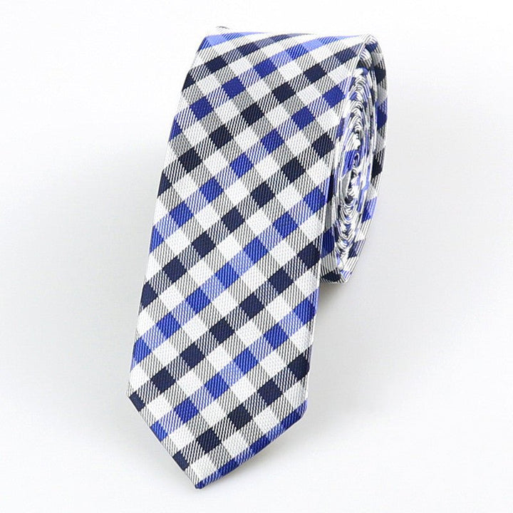 Formal Wear Korean Style Wedding Groom Best Man Casual Accessories Striped Dot Retro 5cm Glossy Hand Tie For Men - Muhaab