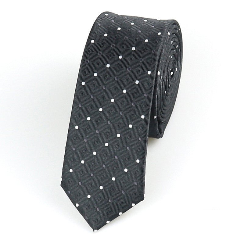 Formal Wear Korean Style Wedding Groom Best Man Casual Accessories Striped Dot Retro 5cm Glossy Hand Tie For Men - Muhaab
