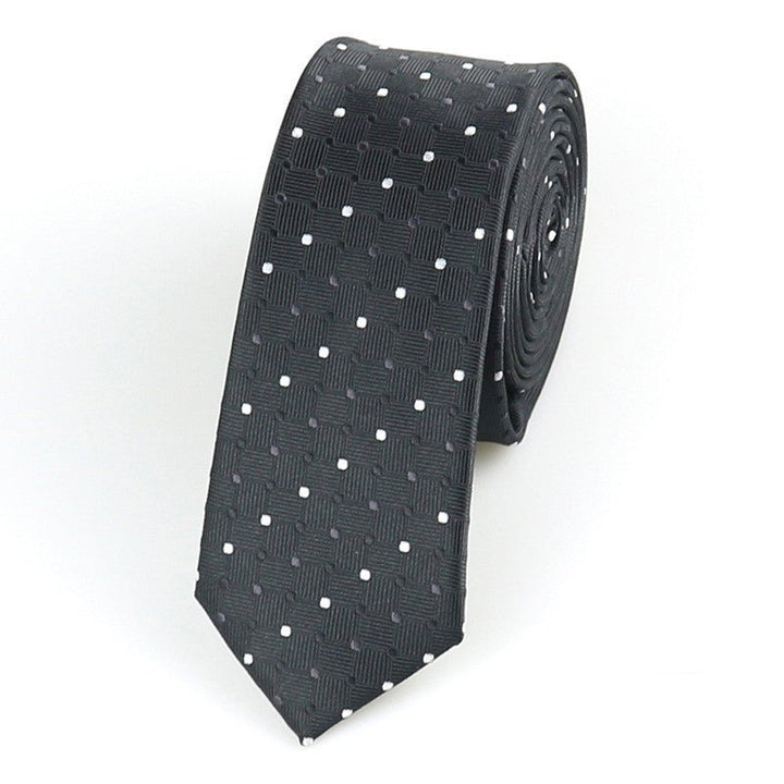 Formal Wear Korean Style Wedding Groom Best Man Casual Accessories Striped Dot Retro 5cm Glossy Hand Tie For Men - Muhaab