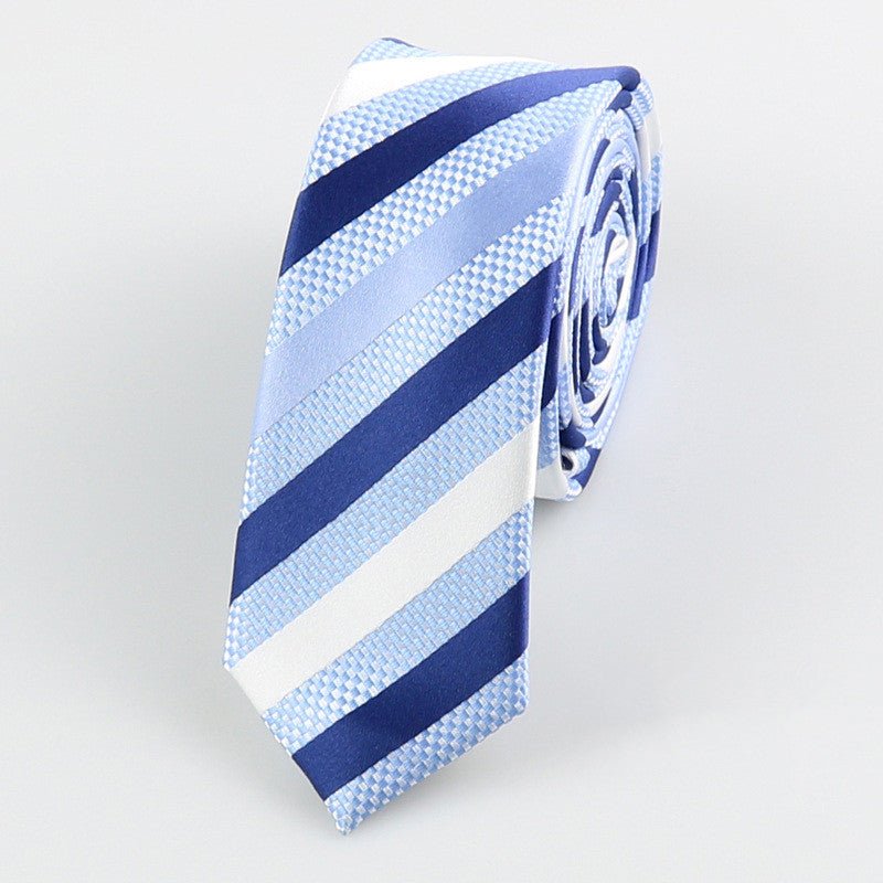 Formal Wear Korean Style Wedding Groom Best Man Casual Accessories Striped Dot Retro 5cm Glossy Hand Tie For Men - Muhaab