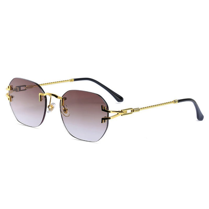 Frameless Punk Irregular New Sunglasses Women - Muhaab