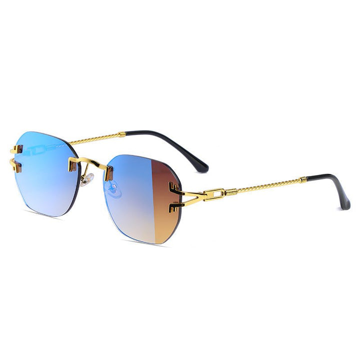 Frameless Punk Irregular New Sunglasses Women - Muhaab