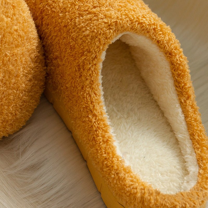 Furry Slippers Soft Winter Bedroom Slippers Women - Muhaab