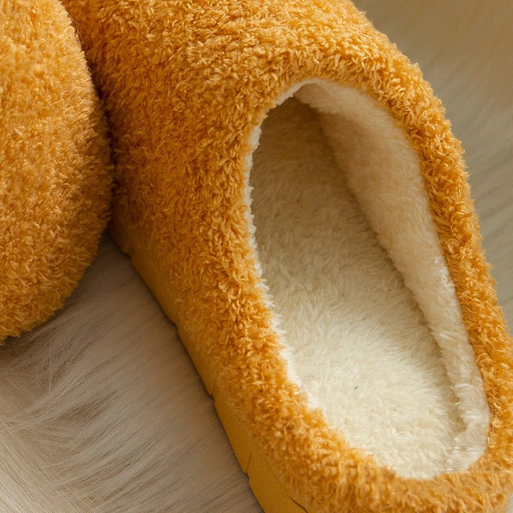 Furry Slippers Soft Winter Bedroom Slippers Women - Muhaab