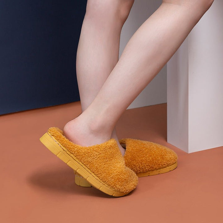 Furry Slippers Soft Winter Bedroom Slippers Women - Muhaab