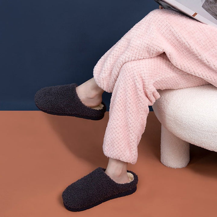 Furry Slippers Soft Winter Bedroom Slippers Women - Muhaab