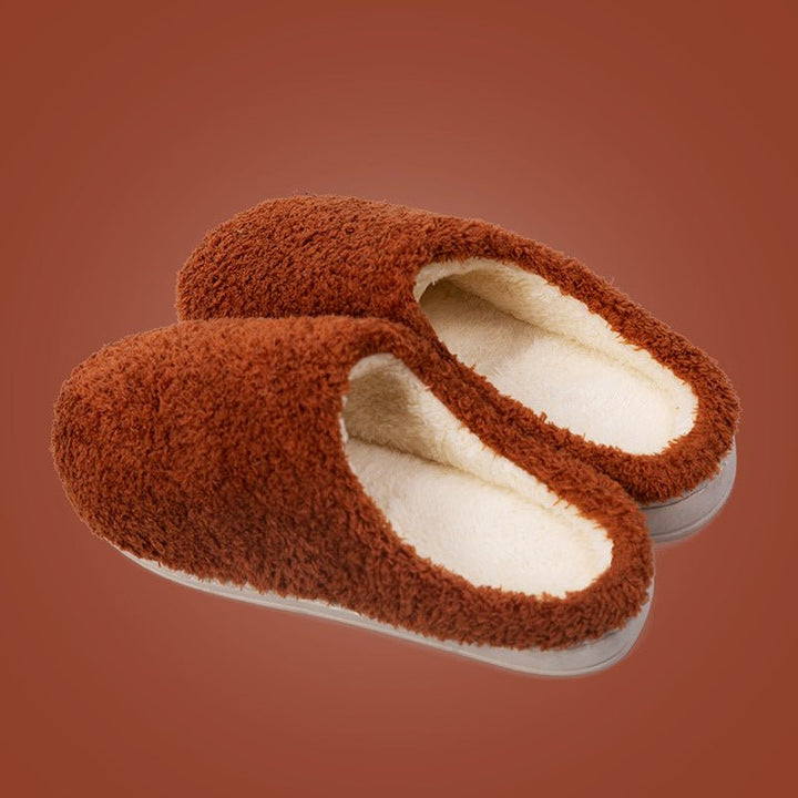 Furry Slippers Soft Winter Bedroom Slippers Women - Muhaab