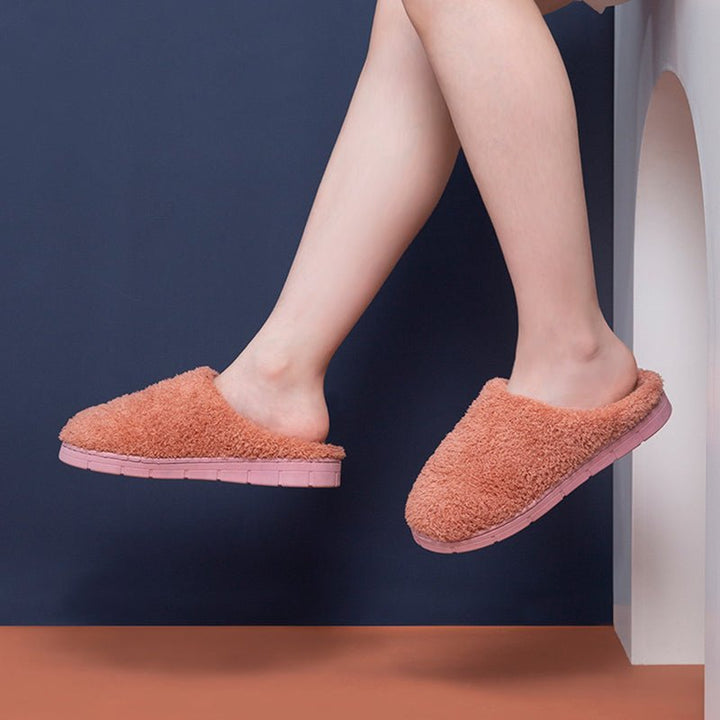 Furry Slippers Soft Winter Bedroom Slippers Women - Muhaab