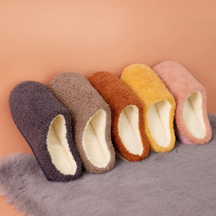 Furry Slippers Soft Winter Bedroom Slippers Women - Muhaab