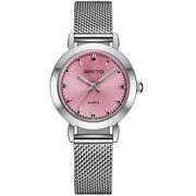 GIMTO Brand Women Quartz Silver Watch Metal Bracelet Wrist Watches Analog Ladies Dress Hand Clock Montre Femme - Muhaab