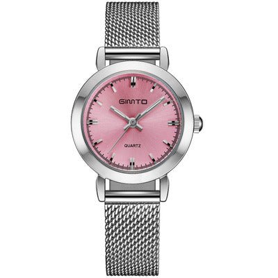 GIMTO Brand Women Quartz Silver Watch Metal Bracelet Wrist Watches Analog Ladies Dress Hand Clock Montre Femme - Muhaab