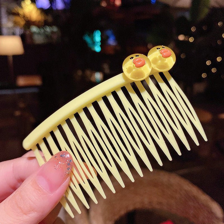 Girls' Hair Comb Children's Comb, Broken Hair Non-Slip Finishing Hair Accessories Cute Princess Hairpin Big Children - Muhaab