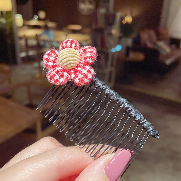 Girls' Hair Comb Children's Comb, Broken Hair Non-Slip Finishing Hair Accessories Cute Princess Hairpin Big Children - Muhaab