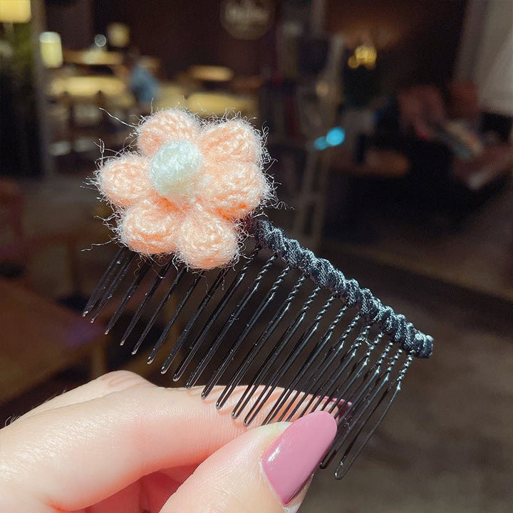 Girls' Hair Comb Children's Comb, Broken Hair Non-Slip Finishing Hair Accessories Cute Princess Hairpin Big Children - Muhaab