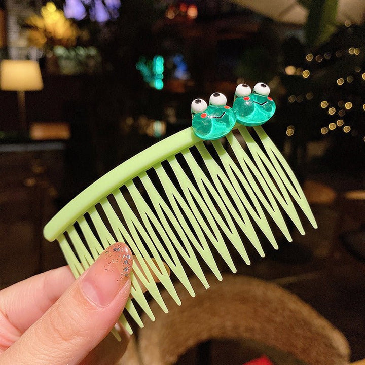 Girls' Hair Comb Children's Comb, Broken Hair Non-Slip Finishing Hair Accessories Cute Princess Hairpin Big Children - Muhaab