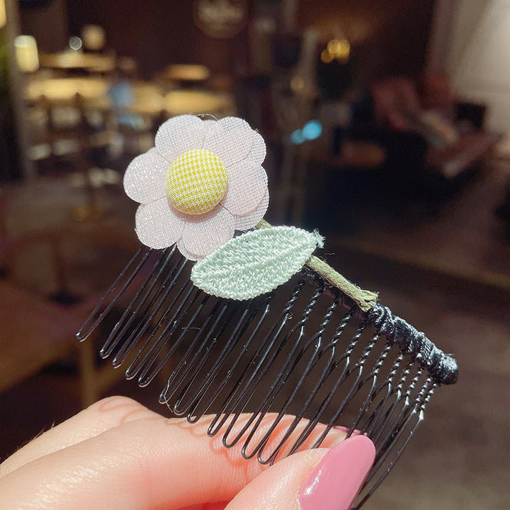 Girls' Hair Comb Children's Comb, Broken Hair Non-Slip Finishing Hair Accessories Cute Princess Hairpin Big Children - Muhaab