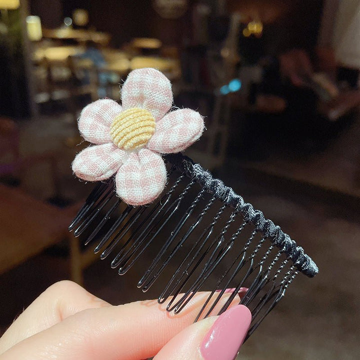 Girls' Hair Comb Children's Comb, Broken Hair Non-Slip Finishing Hair Accessories Cute Princess Hairpin Big Children - Muhaab