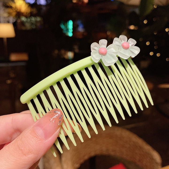 Girls' Hair Comb Children's Comb, Broken Hair Non-Slip Finishing Hair Accessories Cute Princess Hairpin Big Children - Muhaab