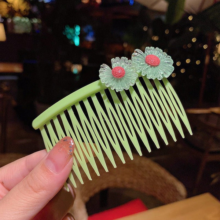 Girls' Hair Comb Children's Comb, Broken Hair Non-Slip Finishing Hair Accessories Cute Princess Hairpin Big Children - Muhaab