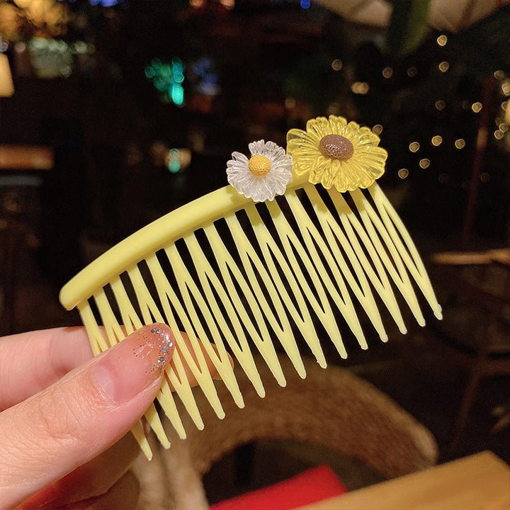 Girls' Hair Comb Children's Comb, Broken Hair Non-Slip Finishing Hair Accessories Cute Princess Hairpin Big Children - Muhaab