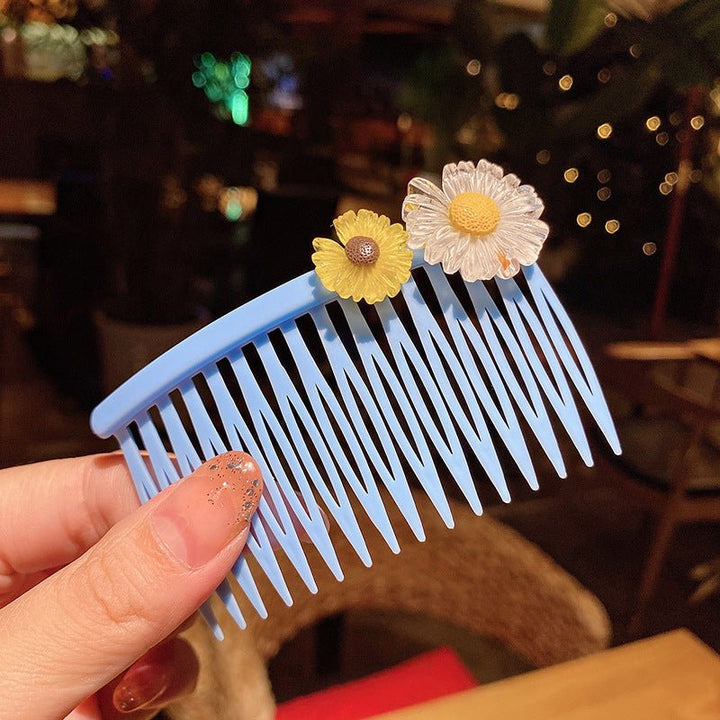 Girls' Hair Comb Children's Comb, Broken Hair Non-Slip Finishing Hair Accessories Cute Princess Hairpin Big Children - Muhaab