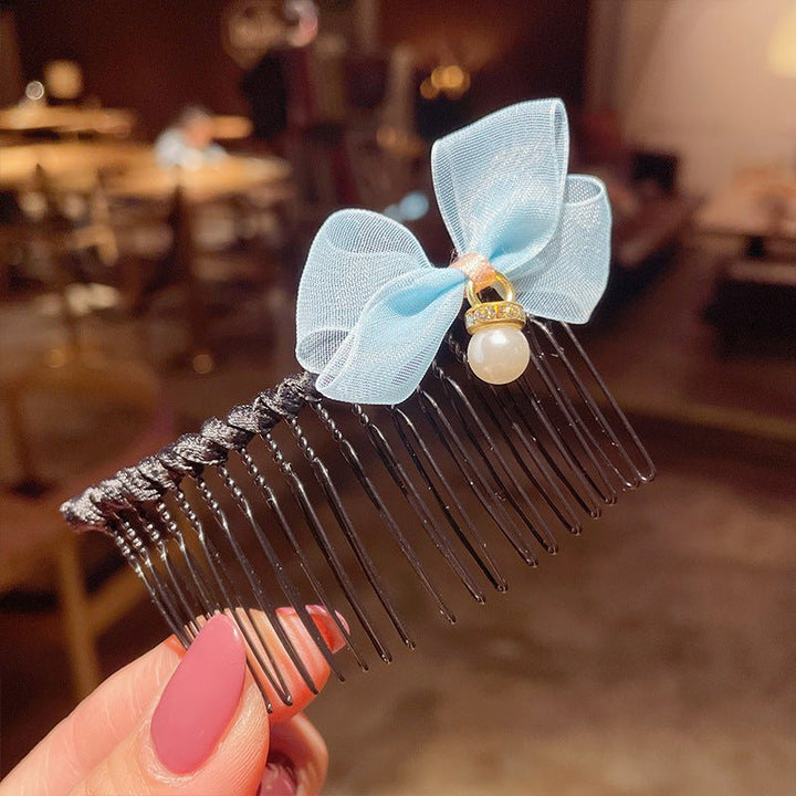 Girls' Hair Comb Children's Comb, Broken Hair Non-Slip Finishing Hair Accessories Cute Princess Hairpin Big Children - Muhaab