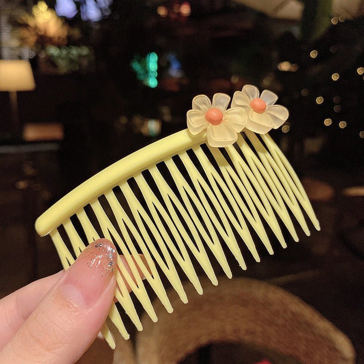 Girls' Hair Comb Children's Comb, Broken Hair Non-Slip Finishing Hair Accessories Cute Princess Hairpin Big Children - Muhaab