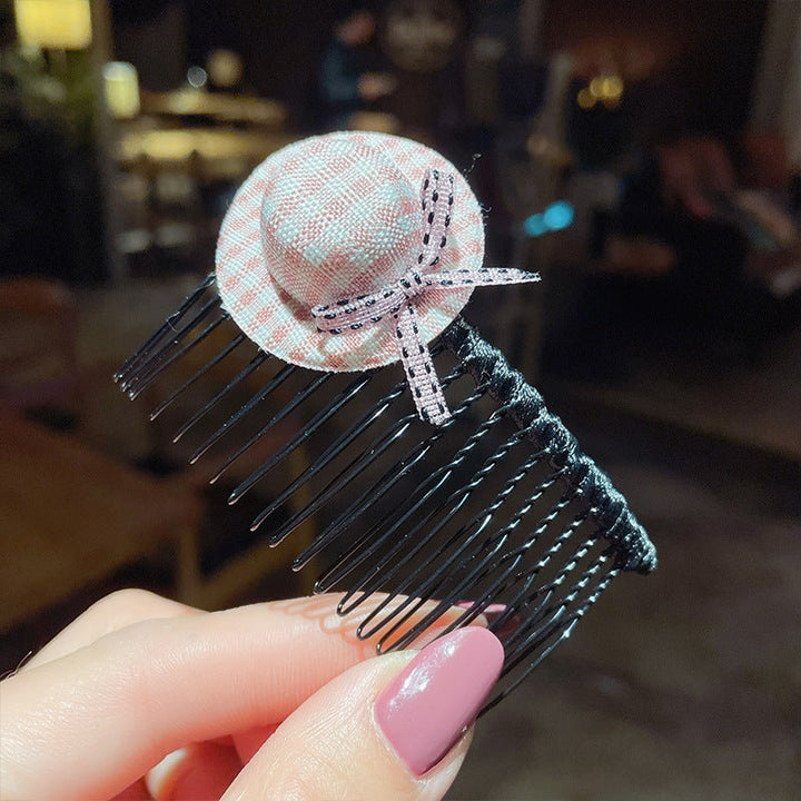 Girls' Hair Comb Children's Comb, Broken Hair Non-Slip Finishing Hair Accessories Cute Princess Hairpin Big Children - Muhaab